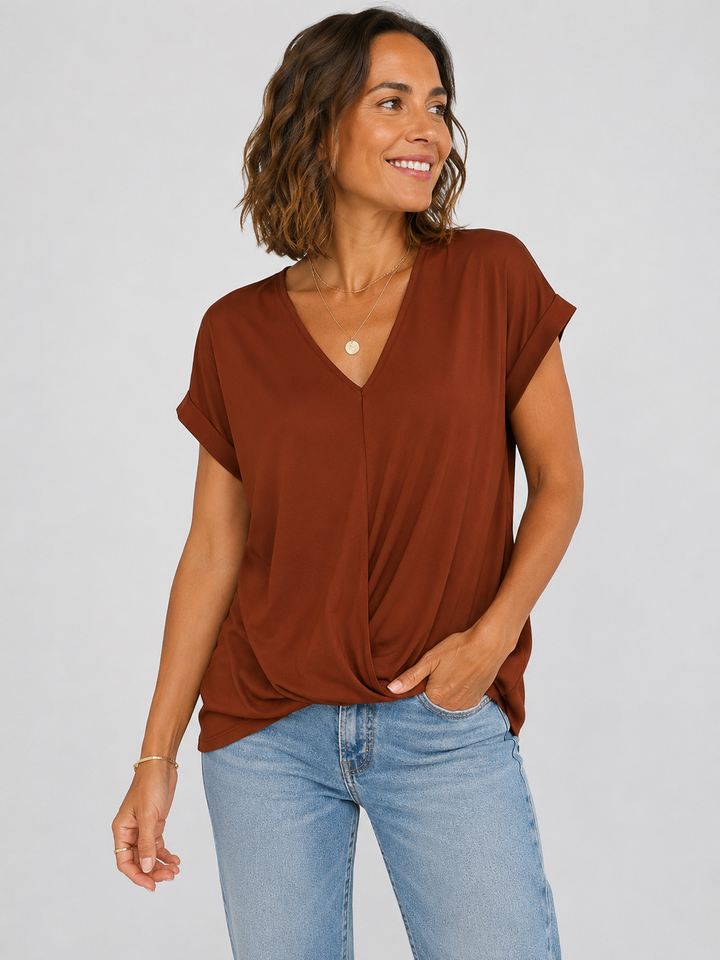 Carlinda | Elegant V-neck Top