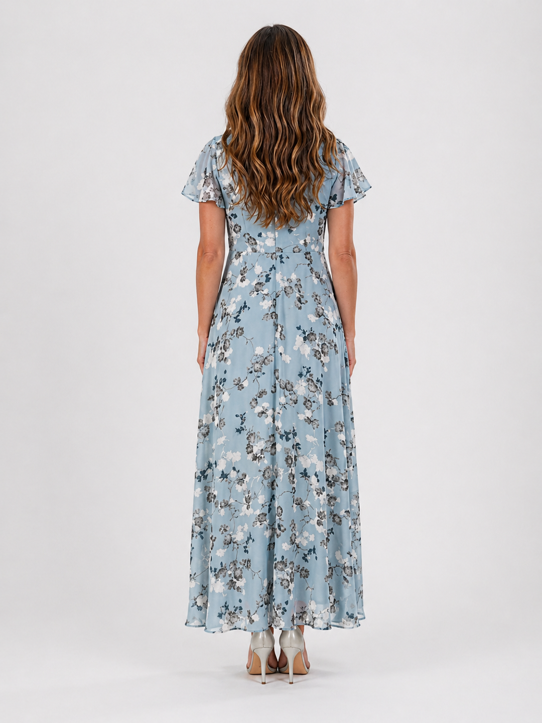 Ismeria | Floral Chiffon Maxi Dress