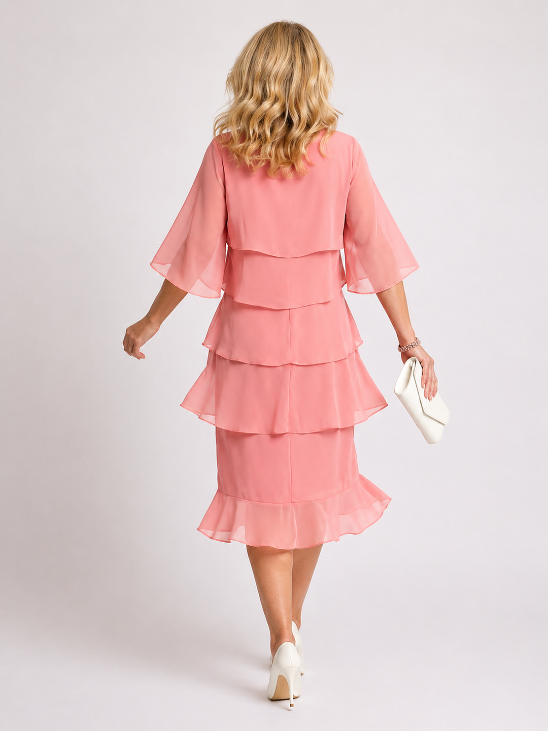 Brent | Layered Tier Midi Dress